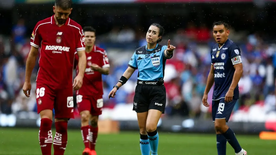 Katia Itzel García en el partido de Toluca contra Cruz Azul | MEXSPORT