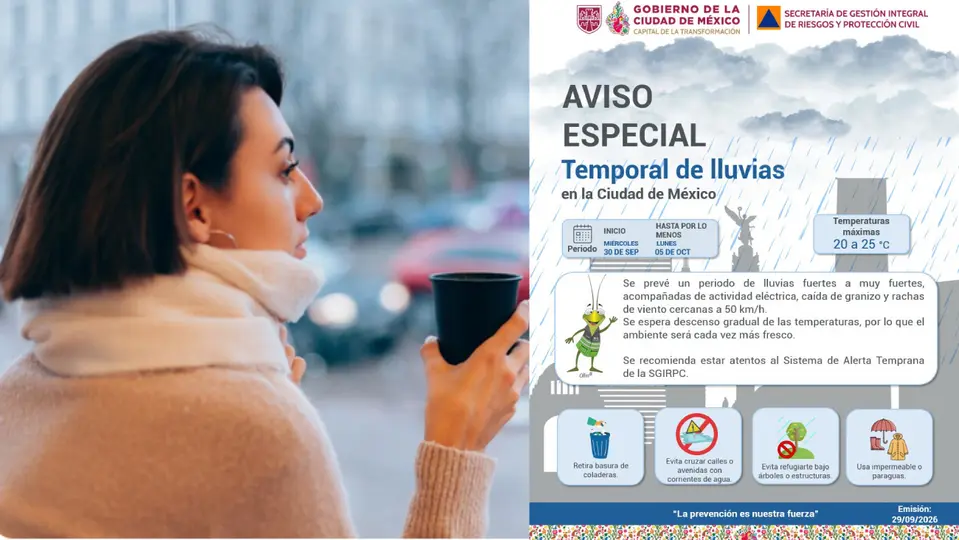 Se espera una semana llena de lluvia y una baja en la temperatura / Magnific