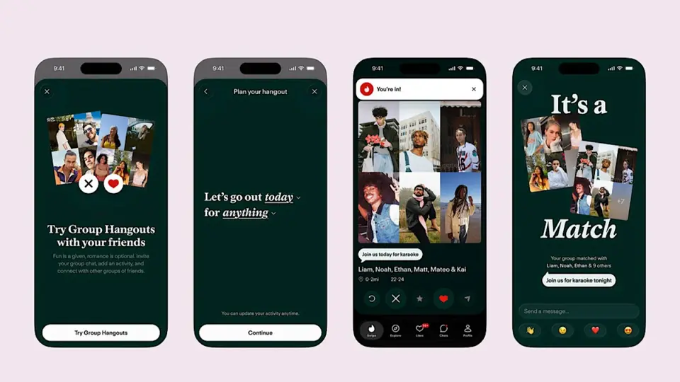 ¿Citas en grupo? Tinder lanza nueva función para hacer match con grupos de amigos