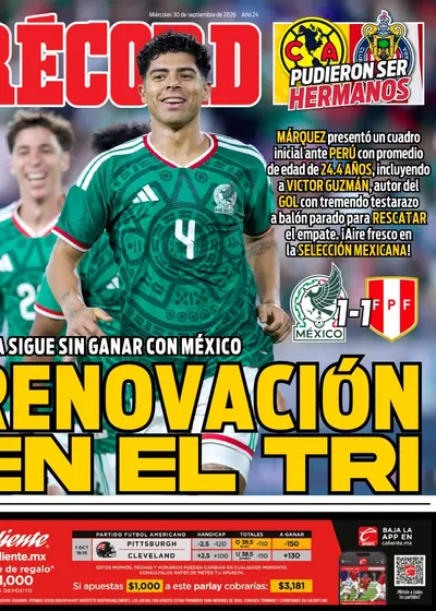 Portada RÉCORD 30 septiembre 2026
