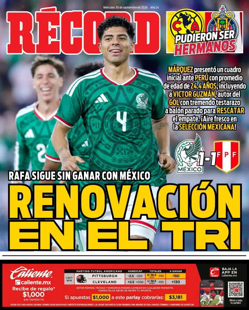 Portada RÉCORD 30 septiembre 2026