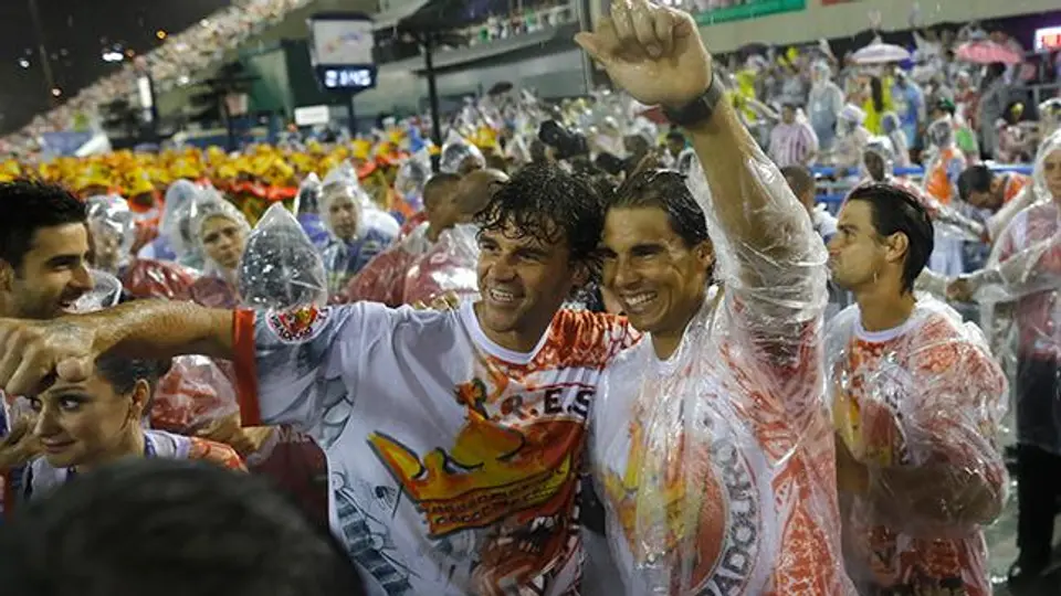 Nadal debuta sin disfraz en el carnaval de Río