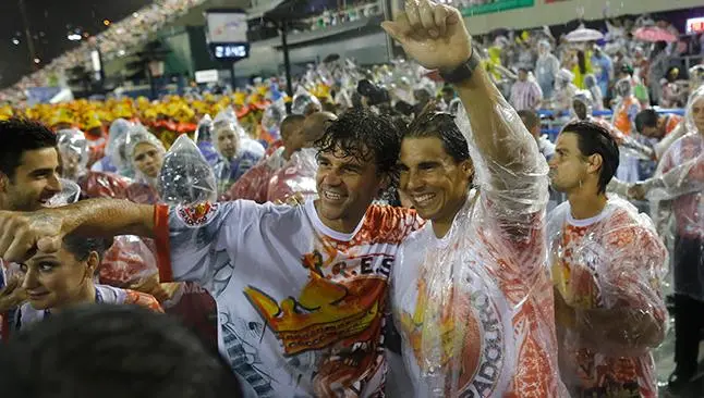 Nadal debuta sin disfraz en el carnaval de Río
