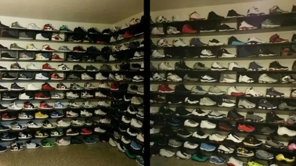 Colin Kaepernick convierte garage en armario para zapatos