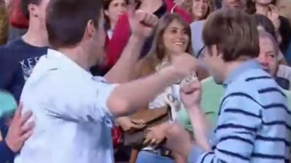 El festejo de Antonella Roccuzzo tras golazo de Messi