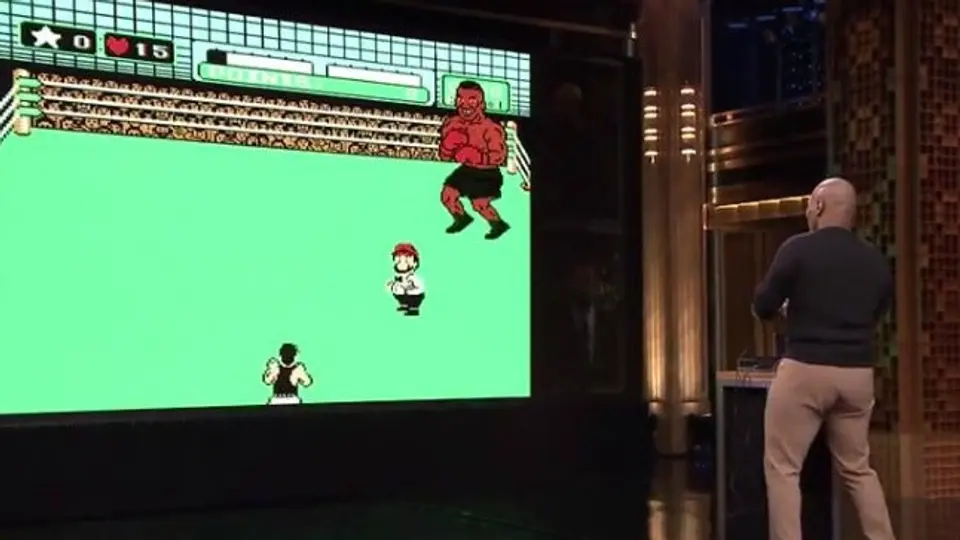 Mike Tyson se noquea a sí mismo... en Punch-out