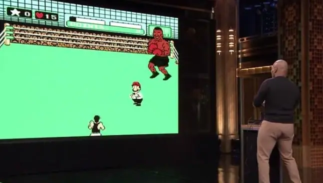 Mike Tyson se noquea a sí mismo... en Punch-out