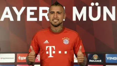 Vidal es presentado como refuerzo del Bayern