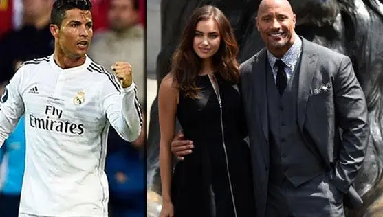 CR7 y La Roca pelean' por Irina Shayk