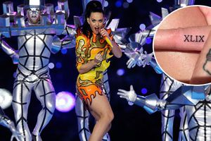 Katy Perry se tatuó para no olvidar el Super Bowl
