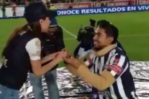 Aficionado se disfraza de la mascota del Pachuca y propone matrimonio