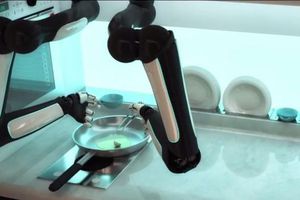 Crean chef-robot capaz de cocinar platillos completos