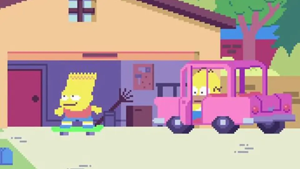 El grandioso inicio pixeleado' de Los Simpsons