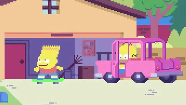 El grandioso inicio pixeleado' de Los Simpsons
