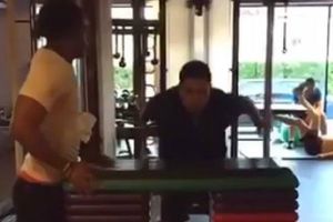 Ronaldo presume su buena condición física