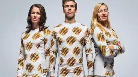 Crean colección de ropa inspirada en hamburgueas