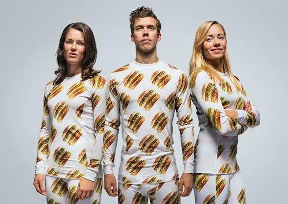 Crean colección de ropa inspirada en hamburgueas