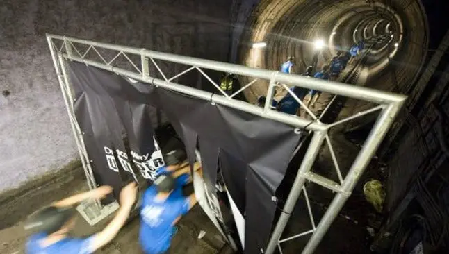 Runners corren bajo tierra en España