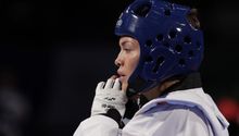 María Espinoza se queda con la Plata en Taekwondo