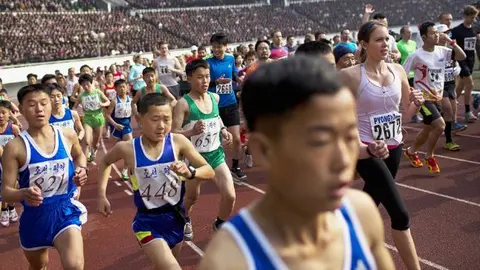 Maratón de Corea del Norte prohíbe extranjeros por temor al ébola