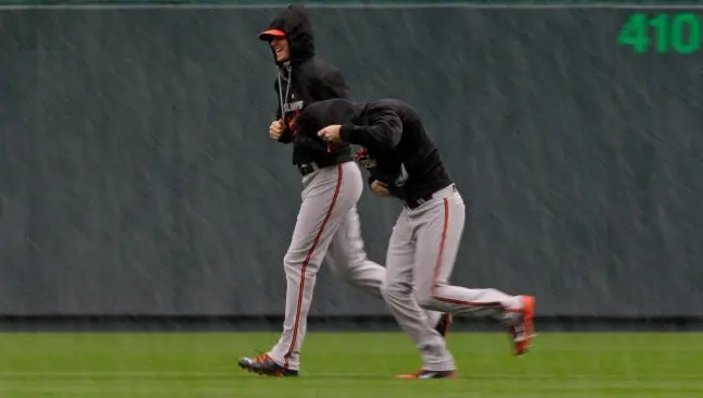 Tercero de la serie entre Reales y Orioles, pospuesto por lluvia