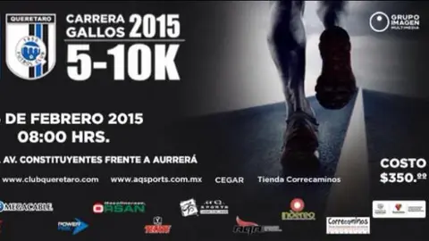 Gallos Blancos convoca a carreras de 5 y 10 Km
