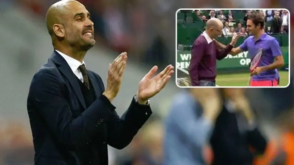 Confunden a Guardiola con rival de Federer