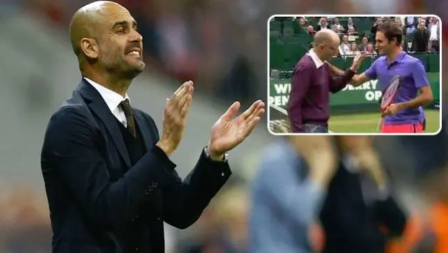 Confunden a Guardiola con rival de Federer