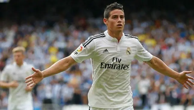 James durante un partido con el Real Madrid | REAL MADRID