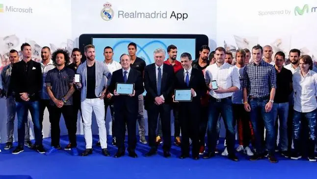Real Madrid presenta su app en el Santiago Bernabéu