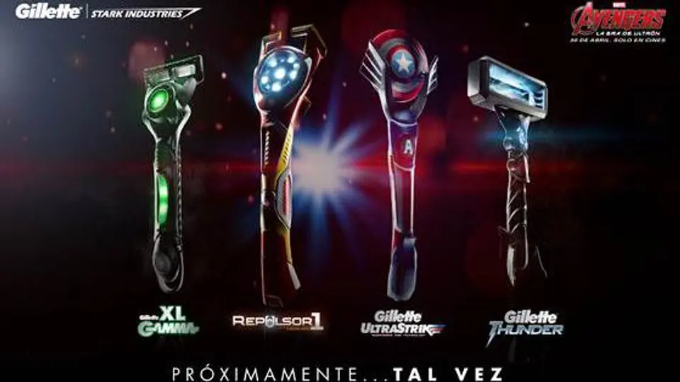 Gillete se inspira en Avengers para 'crear' nuevas afeitadoras