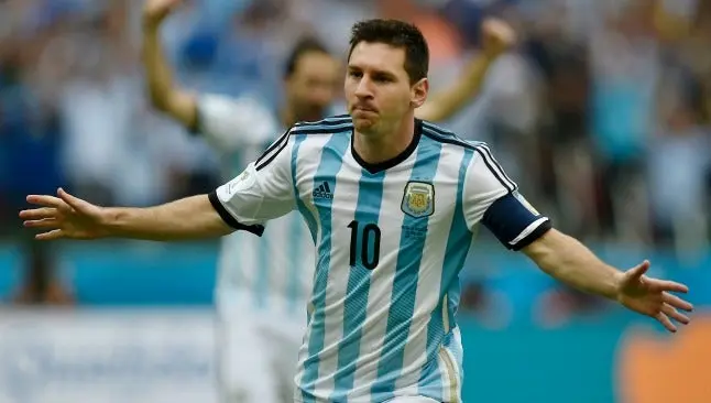 Messi celebra un gol en Brasil 2014 | AP