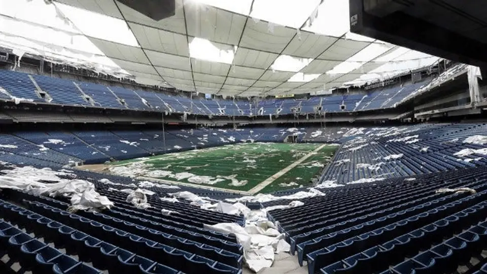 Así luce el Silverdome Stadium, luego de ocho años de abandono