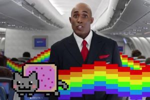 Aerolínea promueve seguridad con personajes de internet