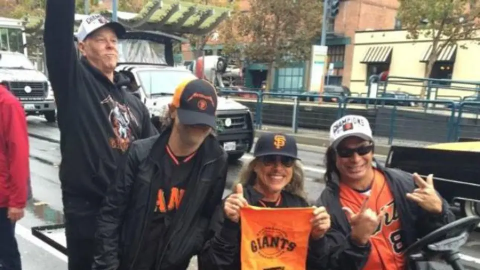 Metallica se une al festejo de los Gigantes de San Francisco