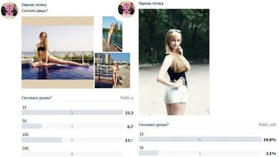Ponen precio a las mujeres en red social de Rusia