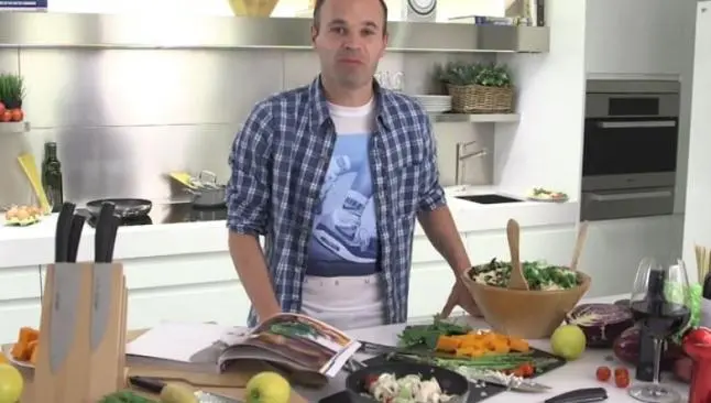 Andrés Iniesta se convierte en chef