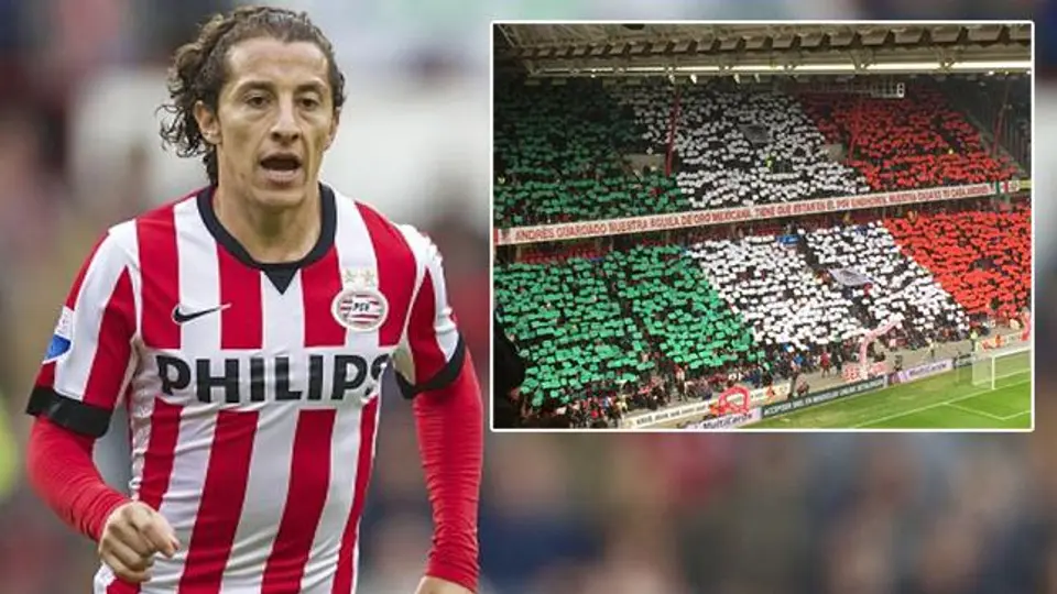 Guardado agradece mosaico de la afición del PSV