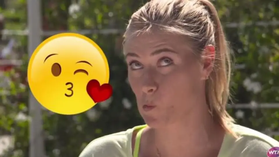 Sharapova y estrellas realizan el 'reto emoji'