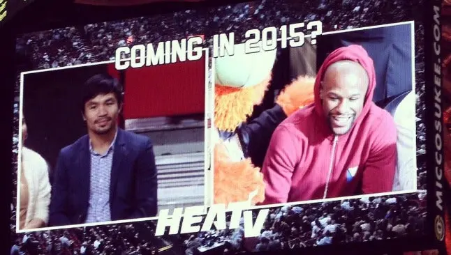 Heat logra reunir a Pacquiao y Mayweather en una arena