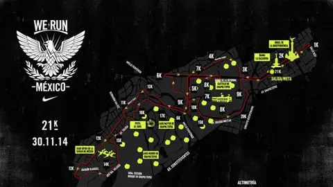 Conoce los circuitos para We Run México 2014