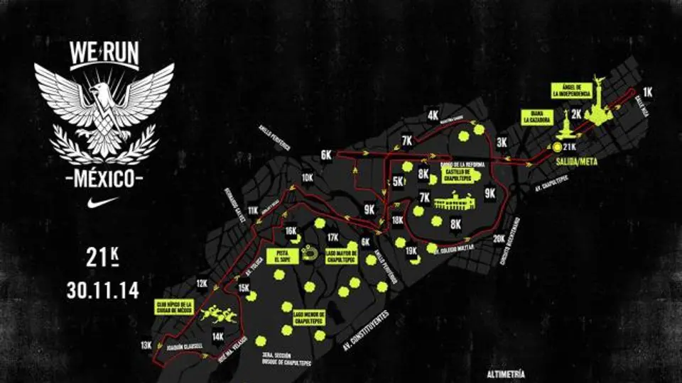 Conoce los circuitos para We Run México 2014