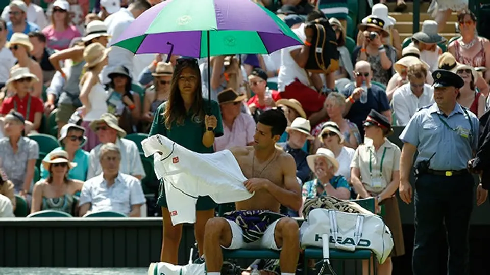 Wimbledon vive temperaturas más altas de su historia