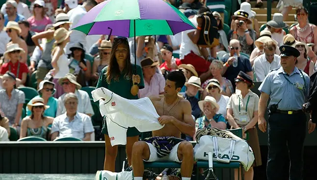 Wimbledon vive temperaturas más altas de su historia