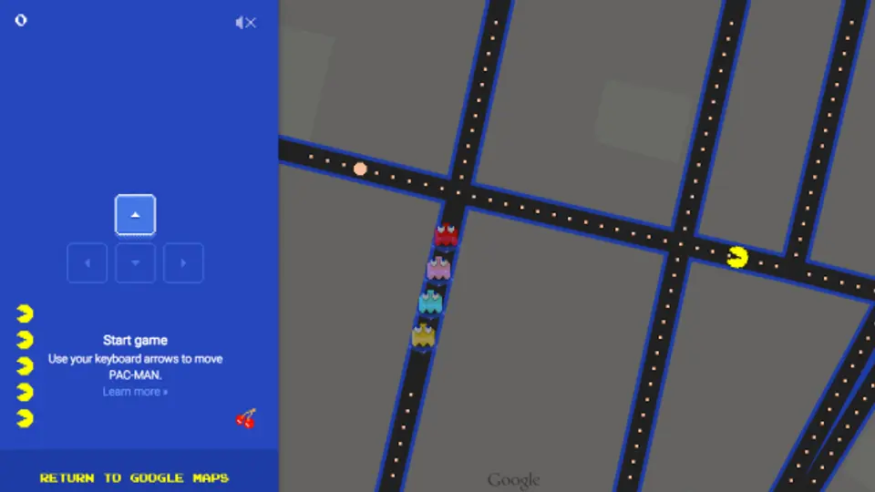Ahora es posible jugar Pac-Man en Google Maps
