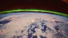 Astronauta filma aurora boreal desde el espacio