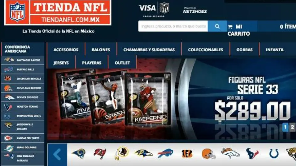 NFL México anuncia lanzamiento de tienda online