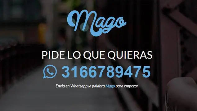 Conoce 'Mago', el servicio que te consigue todo por Whatsapp