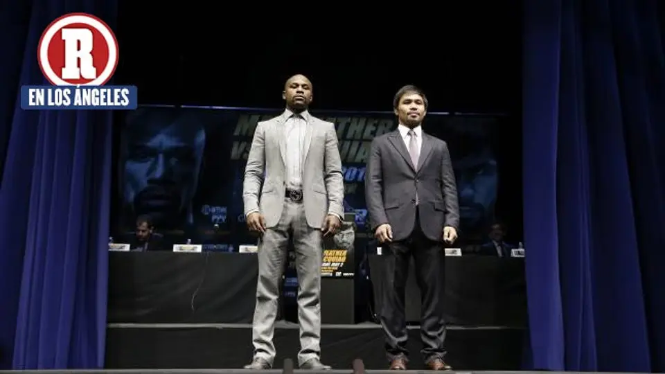 Mayweather y Pacquiao presentan su pelea en Los Ángeles