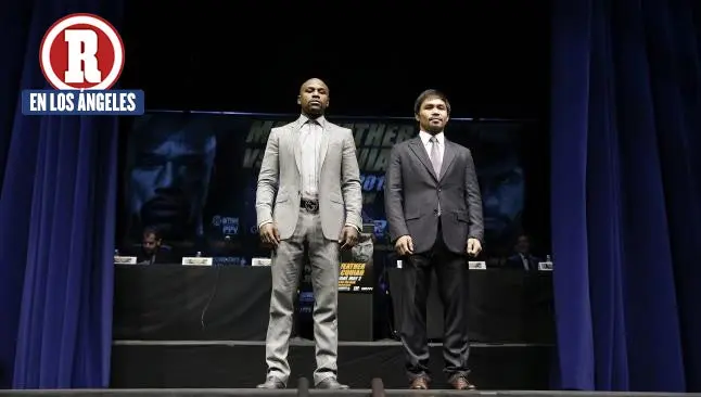 Mayweather y Pacquiao presentan su pelea en Los Ángeles